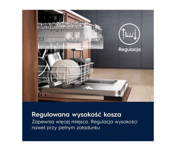 Zmywarka ELECTROLUX E62LC201S 60cm, 14kpl, QuickSelect 2.0, LightOnFloor, AirDry, 360Clean, FlexiMax, QuickLift ,3kosz - 1536159 - zdjęcie 12